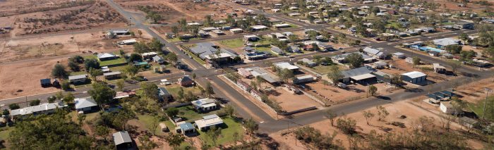 Aerial view of Thargomindah QLD